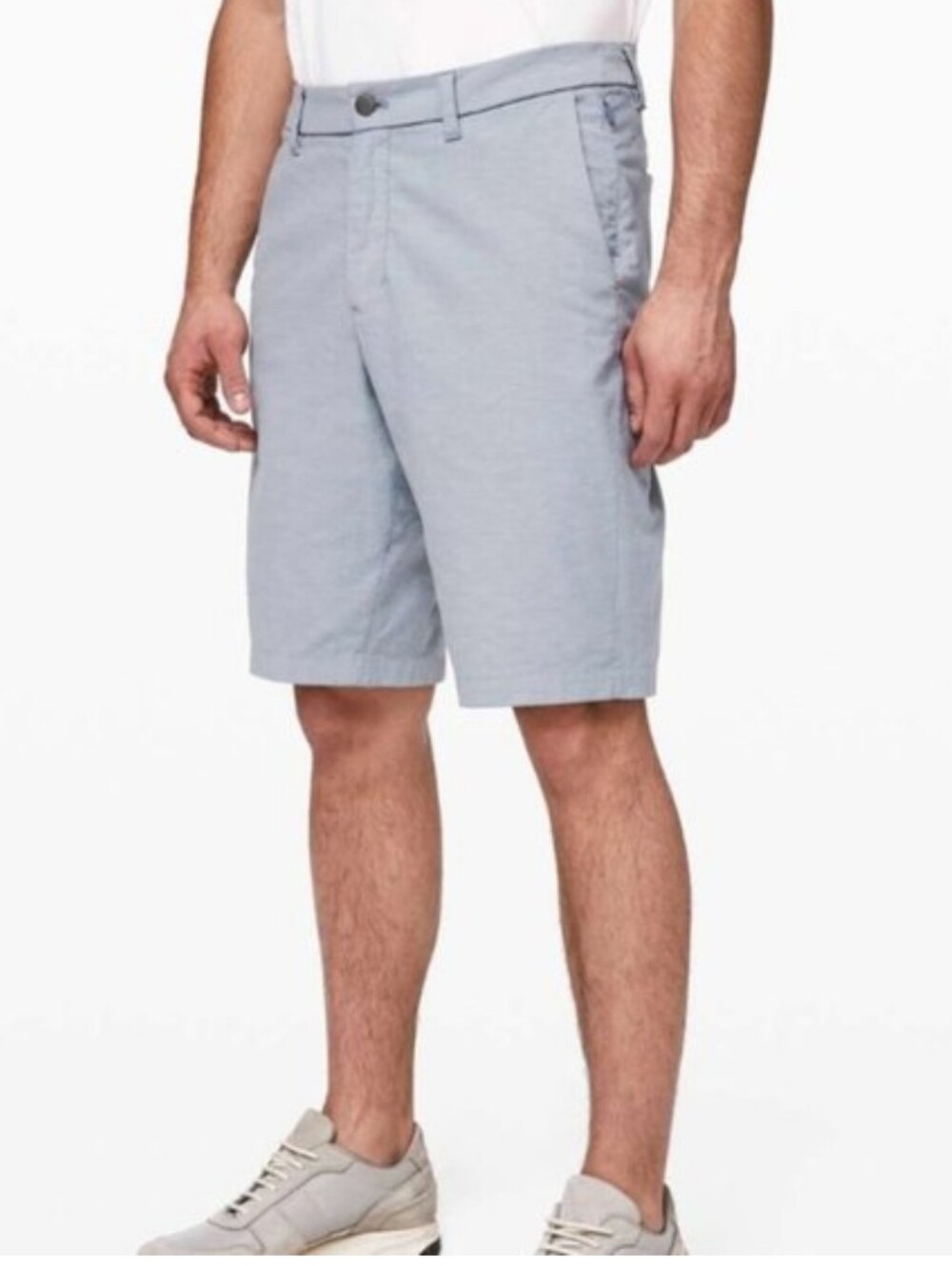 Lululemon Commission Short Qwick Oxford 11" *Relaxed Oasis Blue / Dawn Blue 32